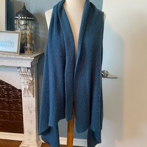 Knit blue sweater vest